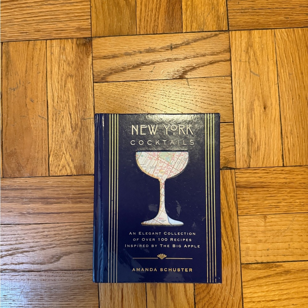 New York Cocktails Book by Amanda Schuster - Blue